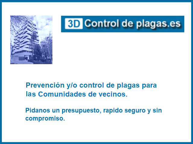Promocion control de plagas Comunidades de vecinos / propietarios
